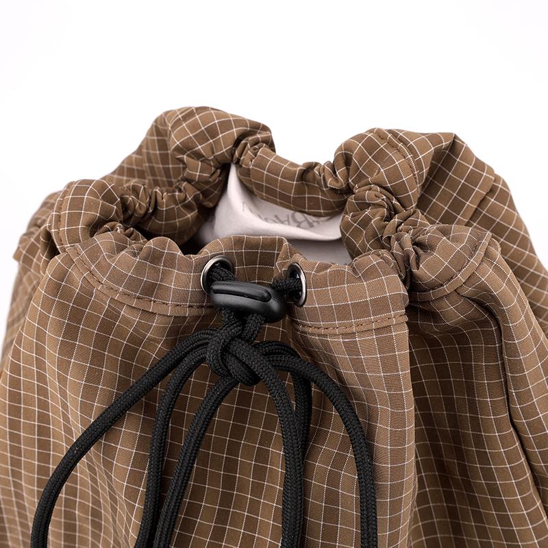 Vintage Check Backpack Commuter Lightweight Nylon Backpack