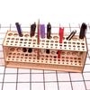 Household Paint Brush Holder Wooden Frame Cosmetic Brushes Shelf Desk Organizer  Art Supply