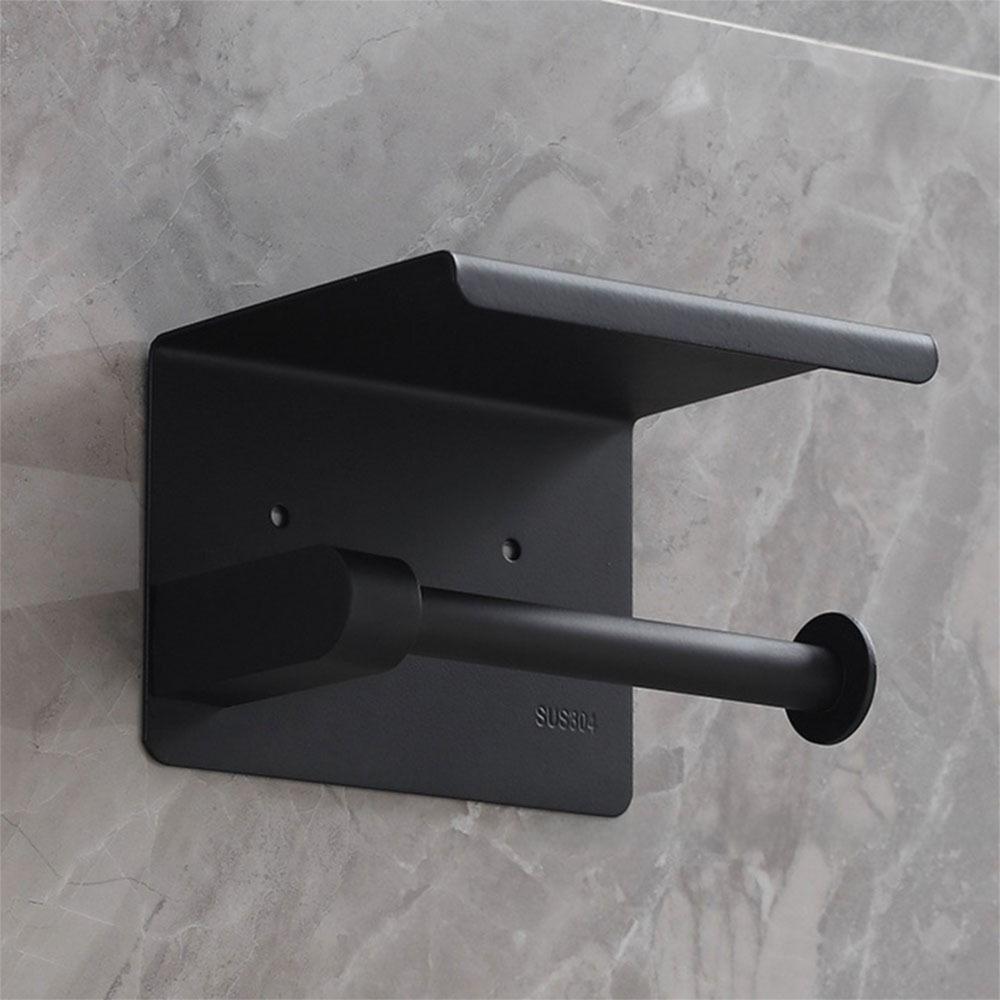 Stainless Steel Toilet Paper Storage Rack with Storage Rack Hanging Paper Towel Stand Living Room