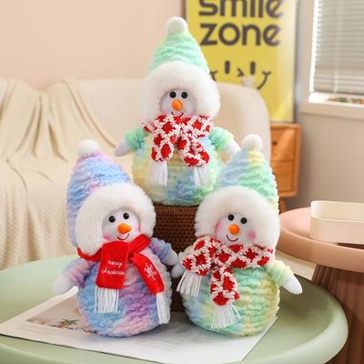 35cm Weihnachten Schneemann Stofftiere Puppen Cartoon Tier Plushie Spielzeug Home Auto Weihnachtsdekoration Kissen Urlaub Spielzeug Geschenk