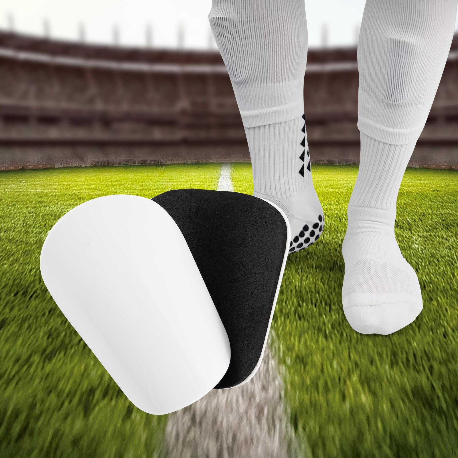 

1 пара щитков для мини-футбола, футбольное защитное снаряжение, маленькие противоударные подушечки, защита икры белый