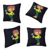 Pumuckl Blume  Figur  Square Pillowcase Cushion Cover Comfort Pillow Case Throw Pillow Cover for Home Sofa Living Room