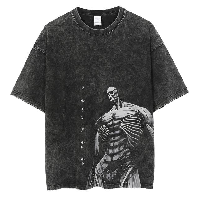 Levi Ackerman Attack on Titan Cotton Harajuku T-Shirt L