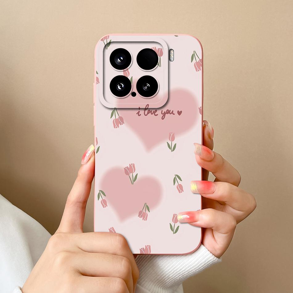 For Xiaomi 15 Pro Case For Xiaomi 14 Pro Phone Cases Various Style Soft Liquid Silicone Mi15 Mi14 Back Cover Anti Drop Bumper