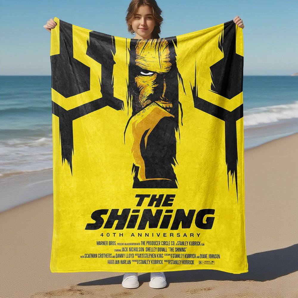 1pc The Shining 40th Anniversary Outdoor Flannel Blanket Soft Plush Decor for Picnics, camping,Bedroom, Playroom, or Lunch Break, Perfect Gift