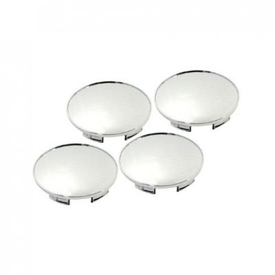 70mm Silver Wheel Hub Cap 4Pcs Car Center Cover Scratch-resistant Wear-resistant
