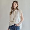 Ladies Punch Eyelet Sleeveless Shirt Blouse Zf08qb017nh