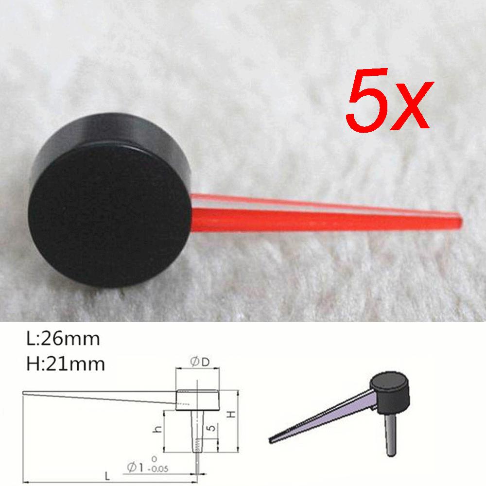 5x Plastic Universal Auto Car Motorcycle Speedometer Needles Pointer 26mm Length