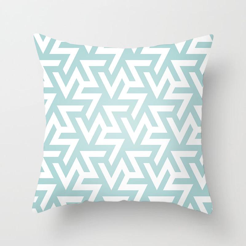 American Pattern Geometric Pillowcase Home Sofa Cushion Pillowcase