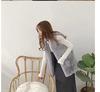 Lucky Lemon Fur Sleeveless Long Plus Sizes Women's Vest, Coat, Vest, Warm, Fluffy, Slimming, (Gray, XL)