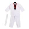 Moderne Weiße TKD Kostüme Baumwolle V-Ausschnitt WTF Karate Uniform Professionelle Atmungsaktive Taekwondo Uniformen Kinder