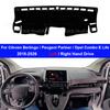 Car Dashboard Cover Dash Mat Board Pad Anti-UV Mats Accessory for Citroen Berlingo Peugeot Partner Opel Combo E Life 2018-2026