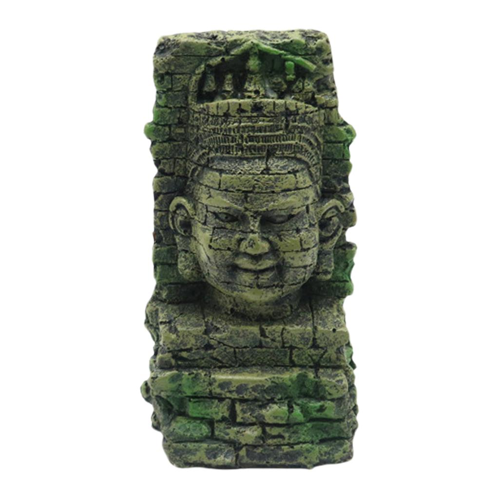 Landschaft künstliche römische Büste Landschaft Aquarien Dekorationen für Aquarien Terrarium Garnelen Statue Ornamente