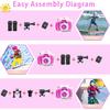 Kids Camera Underwater Waterproof Digital Camera for Kids 2 Inch IPS Screen 1080P HD Kids Video Action Camera for 3 4 5 6 7 8 9 10 Year Old Girls