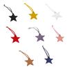 Star Shaped Leather Luggage Tag Charm Versatile Five-pointed Star Keychain for Women Girls Fashionable Bag Accessory