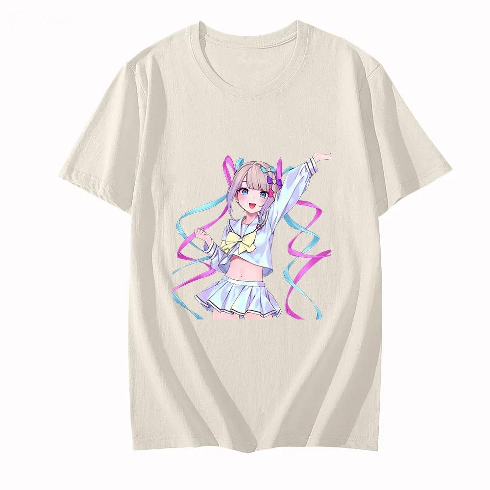 NEEDY GIRL OVERDOSE T-shirt 100% Cotton Tees Summer Loose Shirt Game Anime Clothes Kawaii Graphic T Shirts Cartoon Tshirts