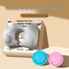 Inflatable U-Shaped Neck Support Pillow for Travel and Napping