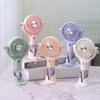 Mini Mist Spray Handheld Fan 100 Speeds Adjustable Portable Summer Misting Cooling Fan USB Rechargeable Travel Outdoor Personal Fan