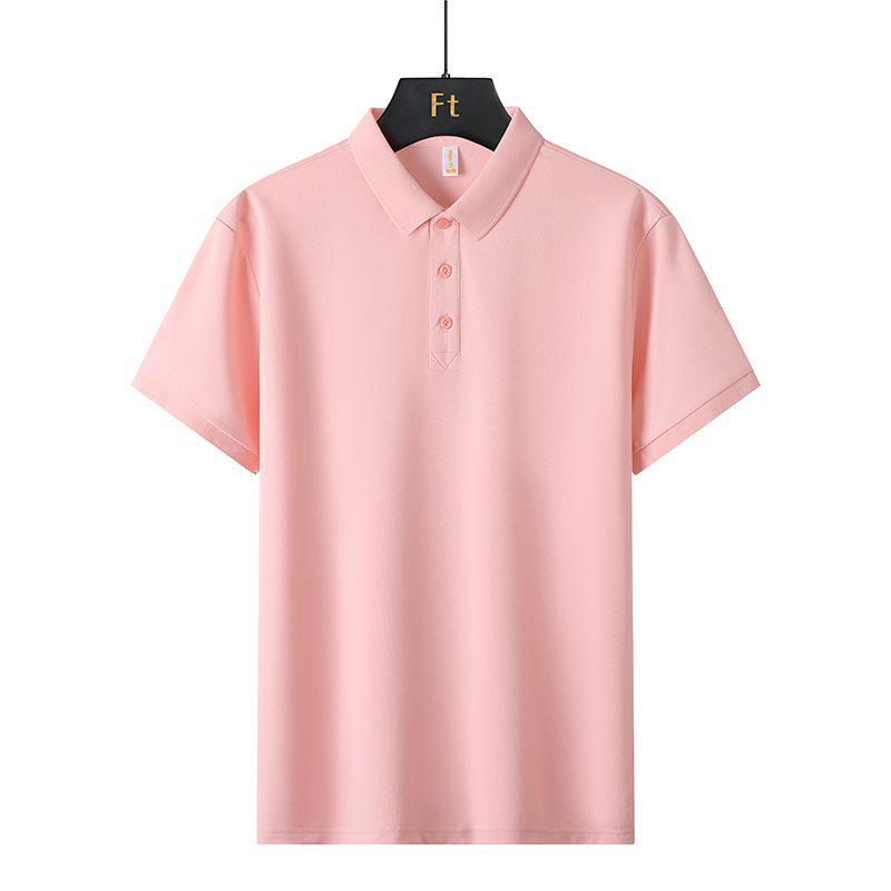 Polo Casual da Uomo 2026 ad Alta Elasticità - Manica Corta, Fine Cotone Imitazione, Collo a Revers.