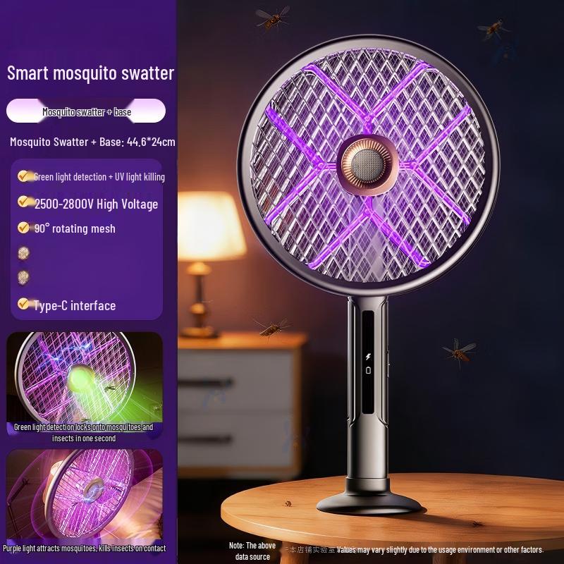 LISM Retractable Foldable Rechargeable Mosquito Swatter with Light
