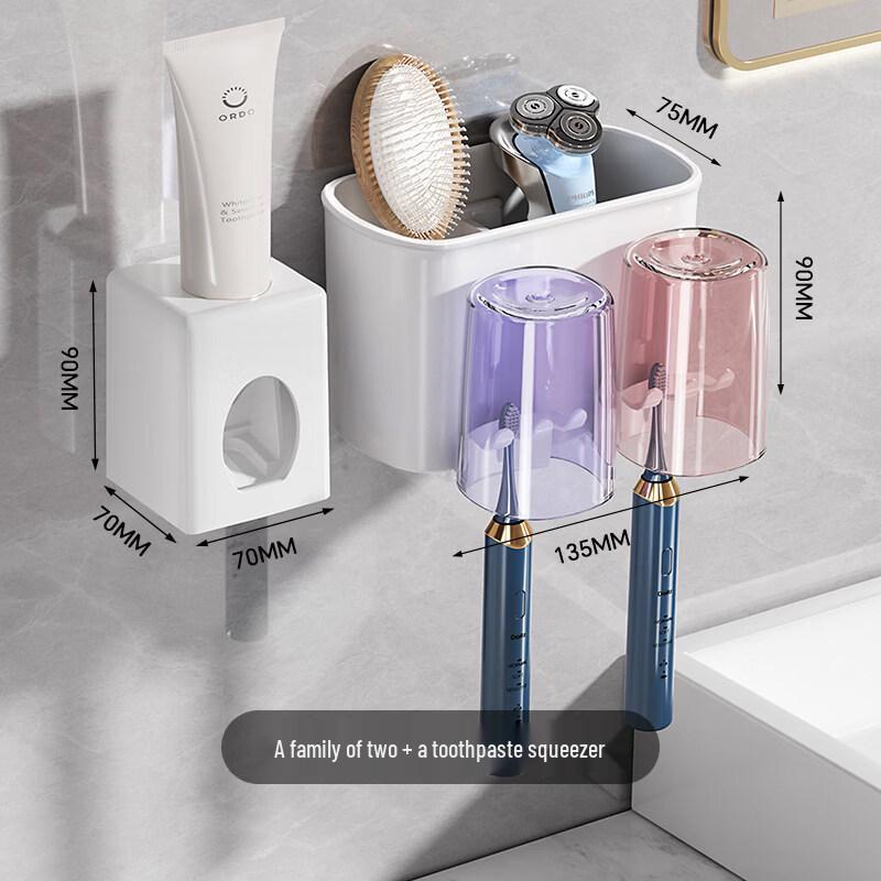 LIEI Suction Cup Wall-Mounted Toothbrush Holder