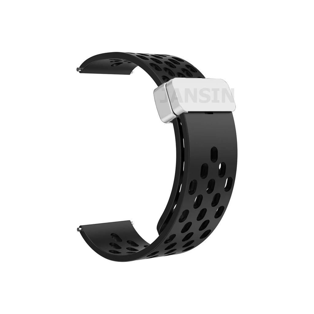 22mm Magnetic Silicone Strap For Amazfit Bip 6 5 5 Unity/GTR 2 3 4 Breathable For Amazfit Stratos/Balance/Pace Sports Wrist Belt