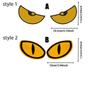 1 Paar Motorfiets Auto Duivels Oog Reflecterende Stickers Voor Achter Plakker Decoratieve Reflecterende Stickers Voertuig Decoratie