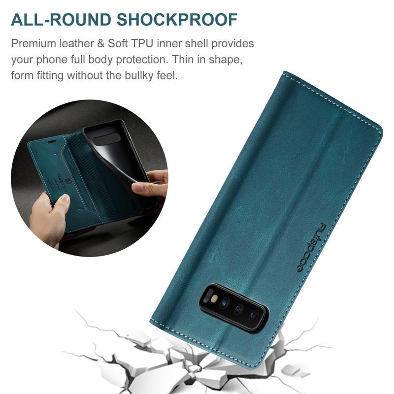 For Samsung Galaxy S10 Plus Case Wallet Magnetic Card Flip Flip Cover For Galaxy S10 Plus Case Luxury Leather Phone Cover Stand