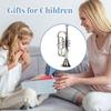 Children Toy Trumpet Musical Instrument Three-tone Trumpet Simulated Musical Brass Instruments Horn Play House Music Equipment