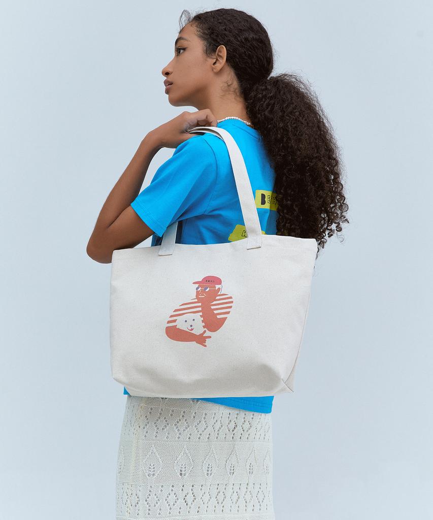 Bbyb [Stray Dog Support Campaign] Cotton Old Boy Two-Way Eco Bag