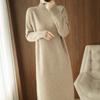 Women's Winter Thick Knit Knitwear Sweater To Knee Long Dress Streetwear Tops Pullovers For Women Elegant