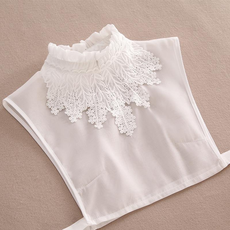 Girls' Lace Stand-Up Frill Collar: Autumn & Winter Versatile Decorative Shirt Layer 