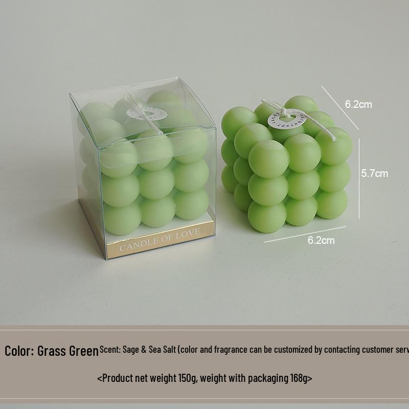 Handmade Scented Cube Candle Gifts - Creative Atmosphere Ornaments for Birthdays