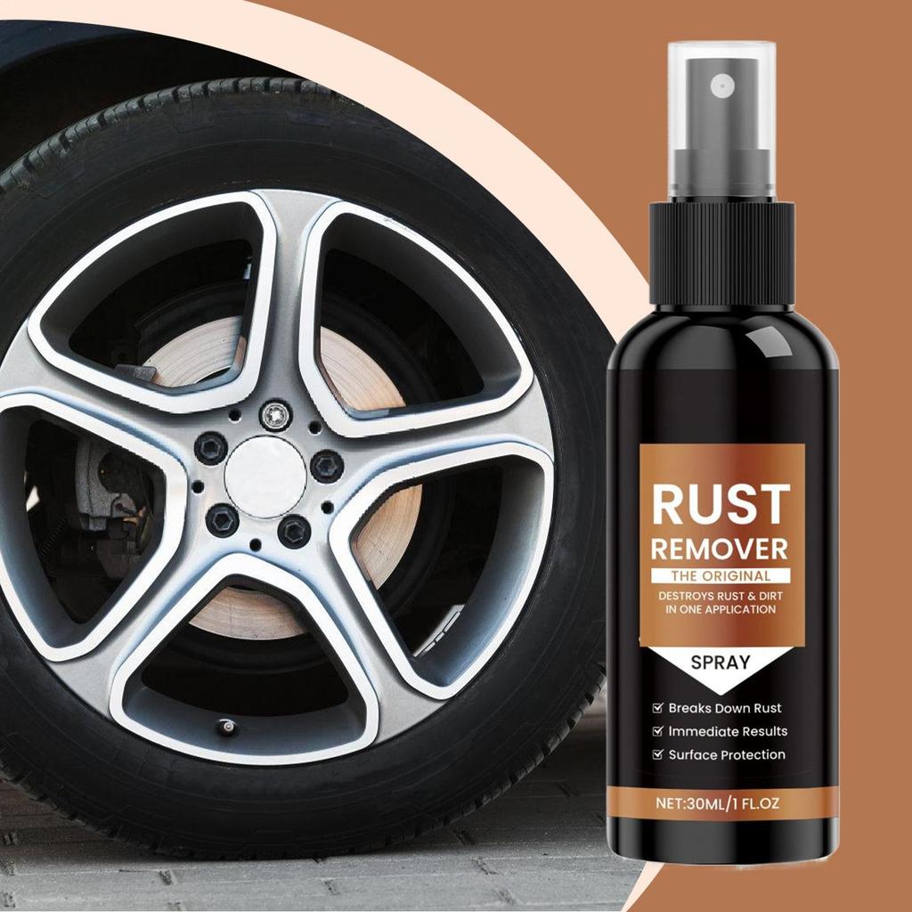 30ML Rust Remover Spray Car Scratch Remover Upgrade Long-Lasting Rust Remover For Metal Multiple Surfaces Iron Stain Cleaner
