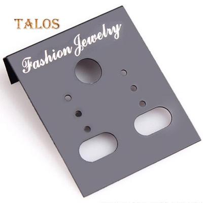 100Pcs Plastic Earring Ear Studs Holder Display Hang Cards Jewelry Accessories Box Cases