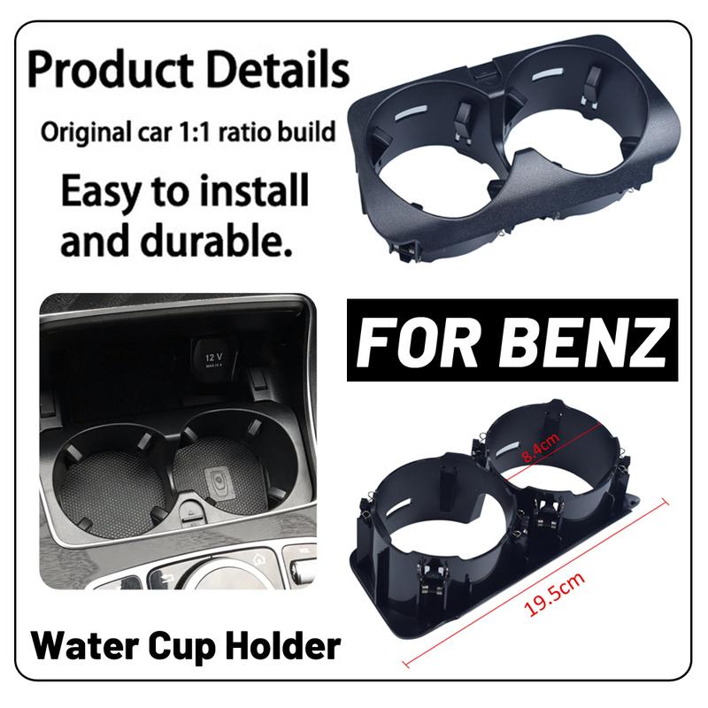 For Mercedes Benz C E GLC V Class W205 W213 W253 W447 W463 Center Console Water Cup Holder A2056800691 2056800691 Black