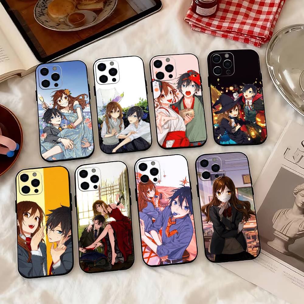 Anime H-Horimiya-a Phone Case Silicone Soft For IPhone 17 16 15 14 13 12 11 X XR Plus Pro Max Plus