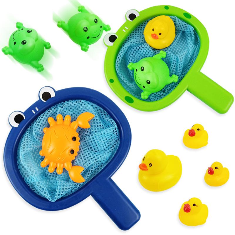 Baby Bathing Fish Fishing Toys, Children'S Bathroom Playing With Water, Baby Playing Toys, Duck Fishing Nets