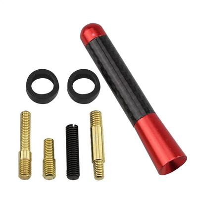 Car Radio Antenna,Car Antenna Replacement,Short Carbon Fiber Metal Car Antenna Kit | 8cm Auto