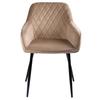 Upholstered Chair Rello Velvet Beige