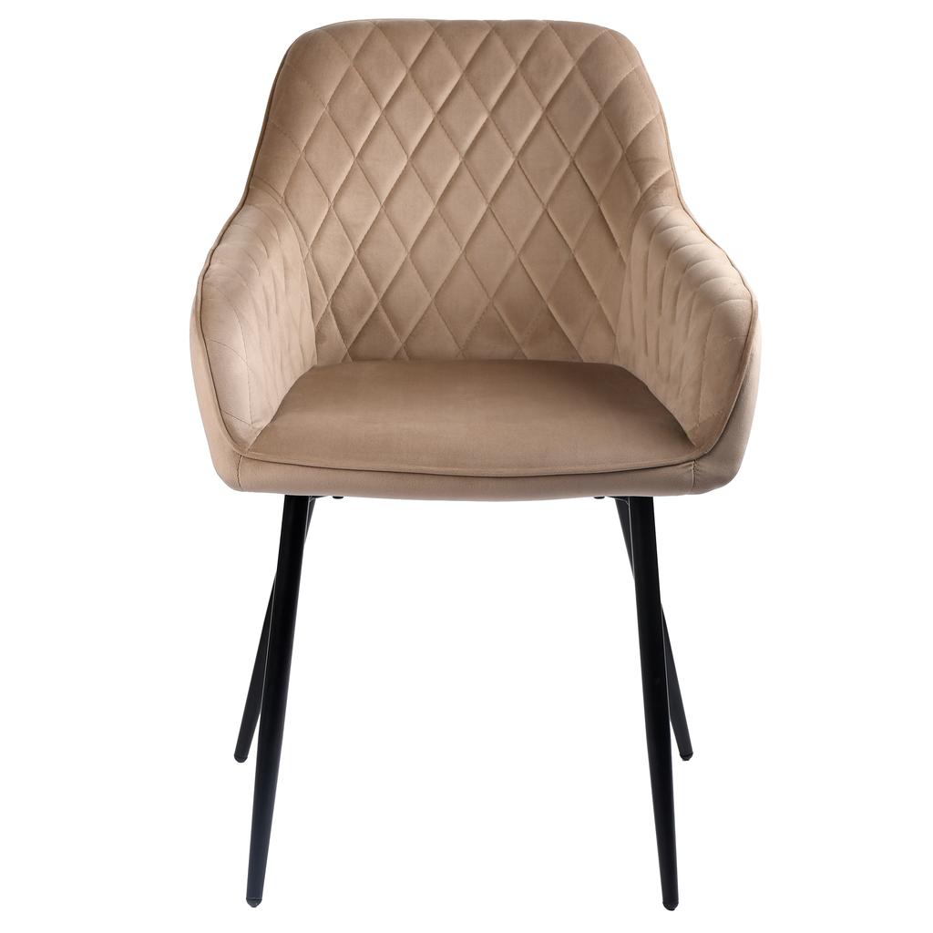 Upholstered Chair Rello Velvet Beige