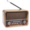 AM/FM Radio Vintage Schreibtischradio, 30BTL Holzradio, unterstützt USB/1200mAh wiederaufladbaren Akku/TF, geeignet für Zuhause, Büro,
