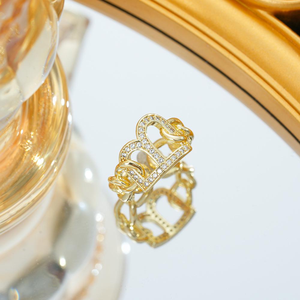 

Women s Luxury Niche Ring - High-End Design with B Letter, Popular on Xiaohongshu.