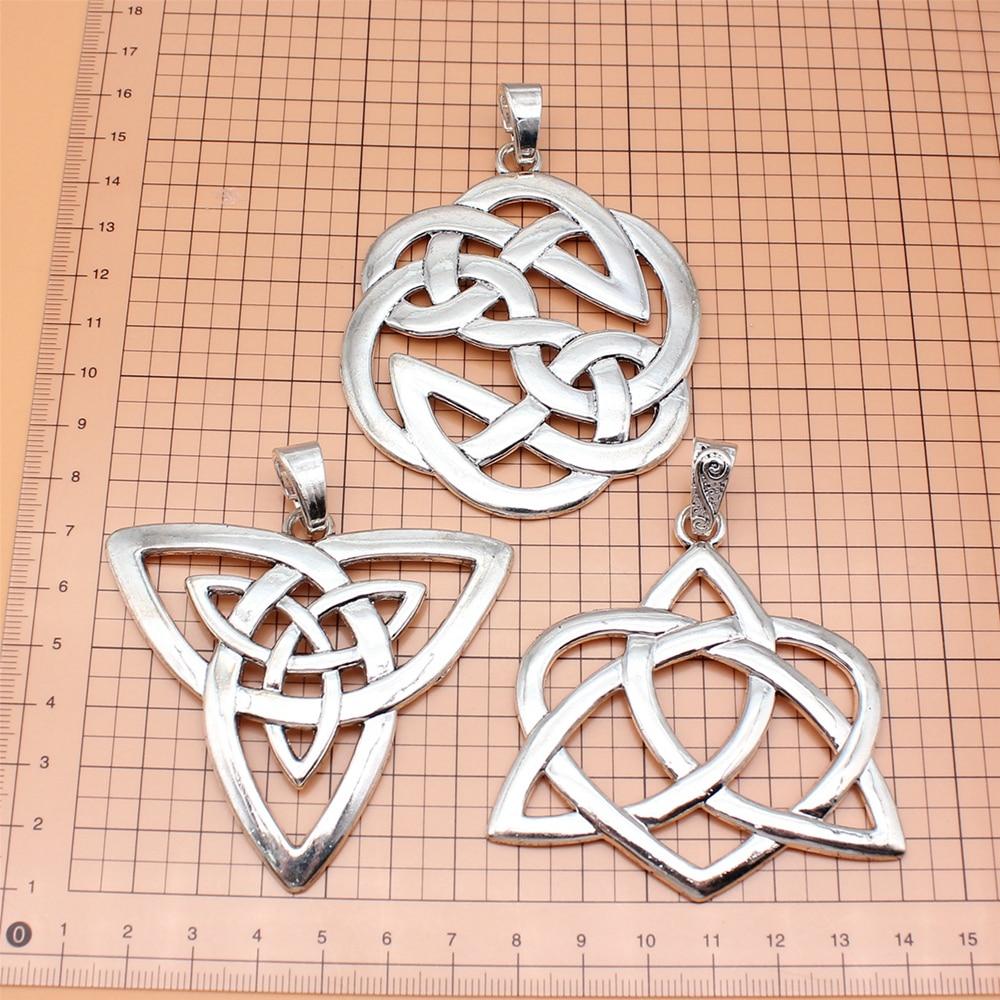 

Подвески для изготовления ювелирных изделий с узлом Triquetra, подвеска для сотового телефона, популярные 3 шт./компл.