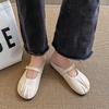 Lazy Bag Head Half Slippers Women Wear New Summer French Pleated Doudou Muller Shoes Flat Bottom Half Drag Single Shoes