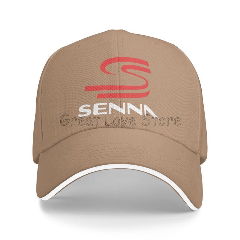 Coole Ayrton Senna Print Sandwich Baseballkappe Motocross Racing Fischerhut Papa Hut Unisex Snapback Hüte für Reisen Wandern Angeln