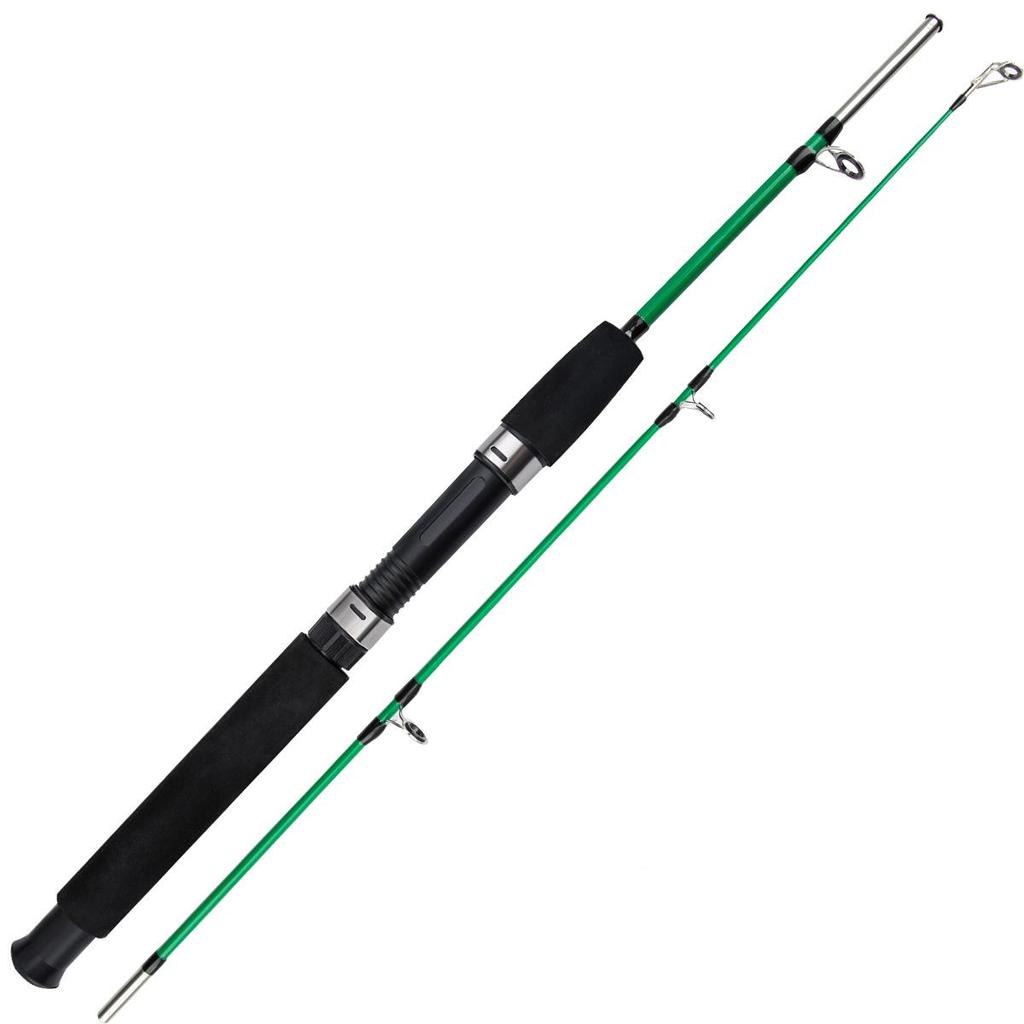 Fiberglass Long Cast Spinning Fishing Rod with Straight Handle