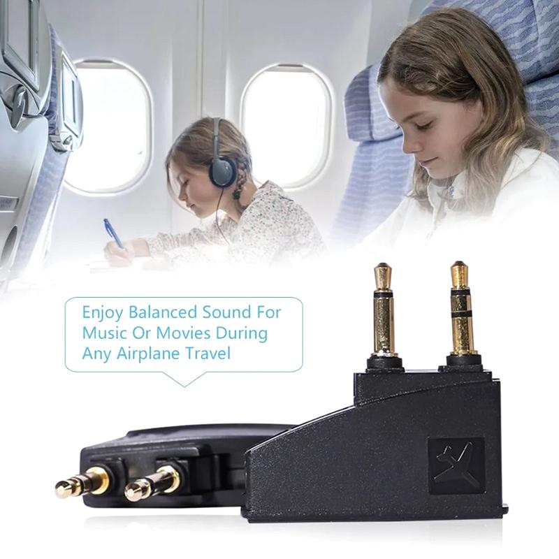 Airplane Airline Flight Stereo 3.5Mm Adapter For Bose 700 Qc45 Qc35 Qc3 Qc25 Qc20 Qc2 Qc15 Oe2 Oe2I Ae2 Ae2I Ae2W Headphones