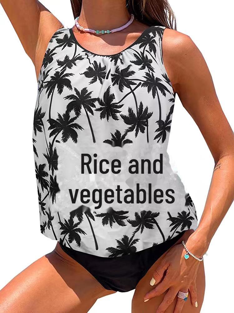 2023 Stylish High-End Off-Shoulder Tankini: Sexy, Backless, Solid Color Swimwear