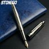 STONEGO Luxury Fountain Pen Medium Nib Pen with Twist Converter Use with Standard Ink, Metal Calligraphy Fountain Pens